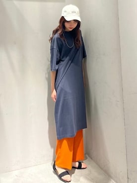 「AMERICAN HOLIC（アメリカンホリック）のアイテム（ネックレス）」を使った、fuwa chanさん（レディース・162cm）の春コーディネート