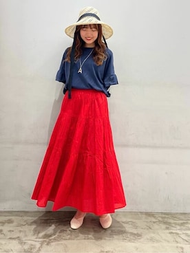 fuwa chanさん（レディース・162cm）の夏コーディネート