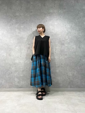 ELENDEEK STAFFさん（レディース・162cm）の夏コーディネート