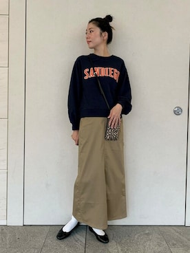 「URBAN RESEARCH Sonny Label（アーバンリサーチサニーレーベル）のアイテム（スウェット）」を使った、SonnyLabel WOMENさん（レディース・168cm）の秋コーディネート