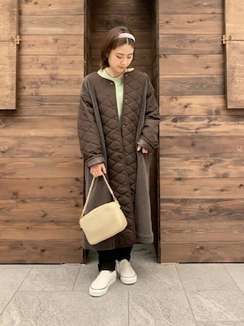 「アーバンリサーチ」｜「アイテム（スリッポン）」を使った、SonnyLabel WOMENさん（レディース・148cm）の秋コーディネート