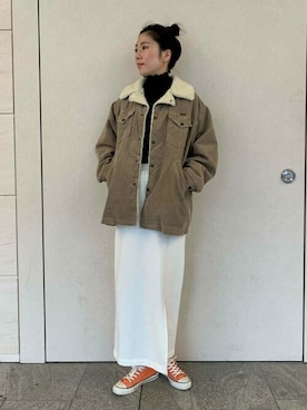 「アーバンリサーチ」｜「アイテム（カバーオール）」を使った、SonnyLabel WOMENさん（レディース・168cm）の秋コーディネート
