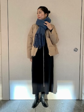「サニーレーベル」｜「アイテム（ダウンジャケット/コート）」を使った、SonnyLabel WOMENさん（レディース・168cm）の冬コーディネート