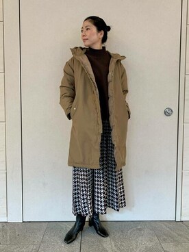 「サニーレーベル」｜「アイテム（ダウンジャケット/コート）」を使った、SonnyLabel WOMENさん（レディース・168cm）の冬コーディネート