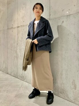 「サニーレーベル」｜「アイテム（その他アウター）」を使った、SonnyLabel WOMENさん（レディース・163cm）の冬コーディネート
