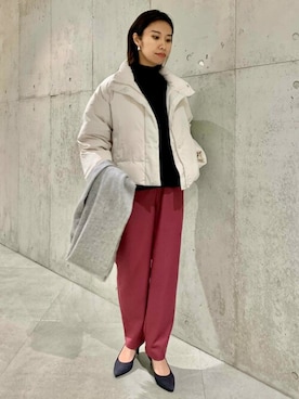 「サニーレーベル」｜「アイテム（ダウンジャケット/コート）」を使った、SonnyLabel WOMENさん（レディース・163cm）の冬コーディネート