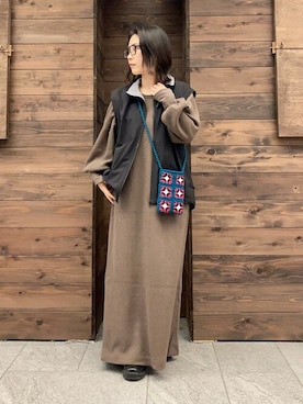 「サニーレーベル」｜「アイテム（ブルゾン）」を使った、SonnyLabel WOMENさん（レディース・148cm）の冬コーディネート