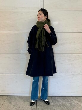 「サニーレーベル」｜「アイテム（その他アウター）」を使った、SonnyLabel WOMENさん（レディース・168cm）の冬コーディネート