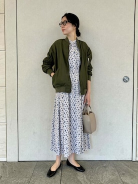 「URBAN RESEARCH Sonny Label（アーバンリサーチサニーレーベル）のアイテム（MA-1）」を使った、SonnyLabel WOMENさん（レディース・168cm）の春コーディネート
