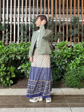 「URBAN RESEARCH Sonny Label（アーバンリサーチサニーレーベル）のアイテム（ノーカラージャケット）」を使った、SonnyLabel WOMENさん（レディース・157cm）の春コーディネート