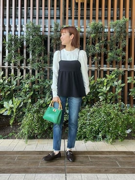 「アーバンリサーチ」｜「アイテム（その他トップス）」を使った、SonnyLabel WOMENさん（レディース・157cm）の秋コーディネート