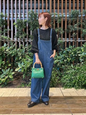 「サニーレーベル」｜「アイテム（オールインワン・サロペット）」を使った、SonnyLabel WOMENさん（レディース・157cm）の秋コーディネート