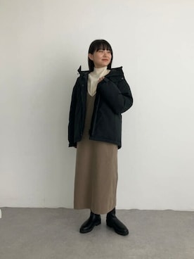 「サニーレーベル」｜「アイテム（ダウンジャケット/コート）」を使った、SonnyLabel WOMENさん（レディース・151cm）の秋コーディネート