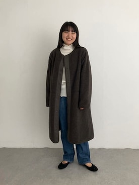 「サニーレーベル」｜「アイテム（その他アウター）」を使った、SonnyLabel WOMENさん（レディース・151cm）の秋コーディネート
