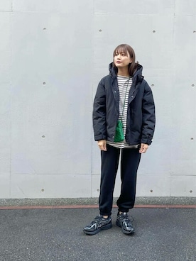 「サニーレーベル」｜「アイテム（ダウンジャケット/コート）」を使った、SonnyLabel WOMENさん（レディース・163cm）の秋コーディネート