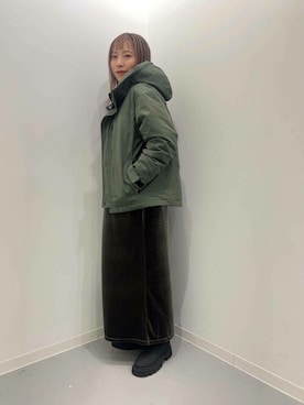 「サニーレーベル」｜「アイテム（ダウンジャケット/コート）」を使った、SonnyLabel WOMENさん（レディース・160cm）の秋コーディネート