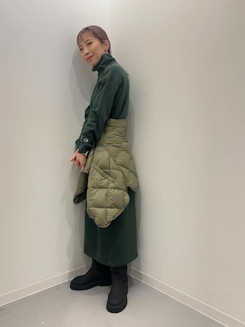 「Champion（チャンピオン）のアイテム（ワンピース）」を使った、SonnyLabel WOMENさん（レディース・160cm）の秋コーディネート