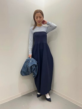 「URBAN RESEARCH Sonny Label（アーバンリサーチサニーレーベル）のアイテム（デニムジャケット）」を使った、SonnyLabel WOMENさん（レディース・160cm）の春コーディネート