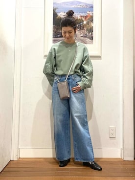 「URBAN RESEARCH Sonny Label（アーバンリサーチサニーレーベル）のアイテム（スウェット）」を使った、SonnyLabel WOMENさん（レディース・158cm）の春コーディネート