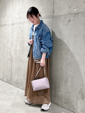「サニーレーベル」｜「アイテム（デニムジャケット）」を使った、SonnyLabel WOMENさん（レディース・154cm）の春コーディネート