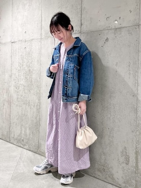 「春アウターが主役のコーデ」｜SonnyLabel WOMENさん（レディース・154cm）の春コーディネート