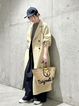 「春アウターが主役のコーデ」｜SonnyLabel WOMENさん（レディース・154cm）の春コーディネート