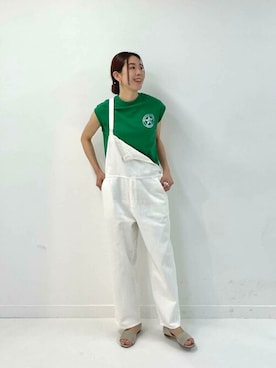 「サニーレーベル」｜「アイテム（オールインワン・サロペット）」を使った、SonnyLabel WOMENさん（レディース・167cm）の春コーディネート