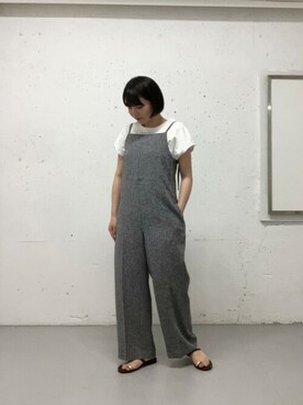 「サニーレーベル」｜「アイテム（オールインワン・サロペット）」を使った、SonnyLabel WOMENさん（レディース・151cm）の夏コーディネート