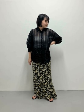 「URBAN RESEARCH Sonny Label（アーバンリサーチサニーレーベル）のアイテム（スカート）」を使った、SonnyLabel WOMENさん（レディース・151cm）の夏コーディネート
