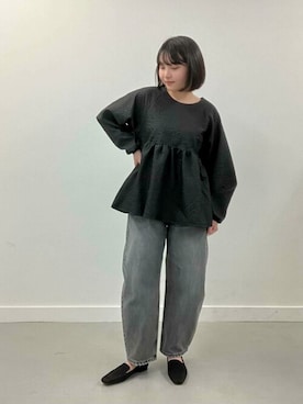 「シャツブラウス」｜SonnyLabel WOMENさん（レディース・151cm）の秋コーディネート