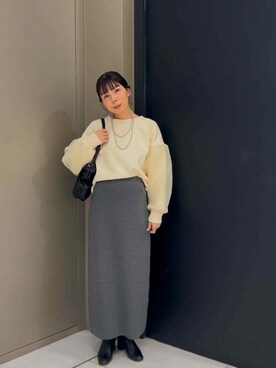 「URBAN RESEARCH Sonny Label（アーバンリサーチサニーレーベル）のアイテム（スウェット）」を使った、SonnyLabel WOMENさん（レディース・152cm）の冬コーディネート