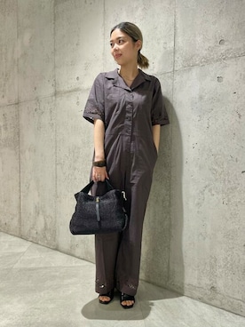 「URBAN RESEARCH Sonny Label（アーバンリサーチサニーレーベル）のアイテム（オールインワン・サロペット）」を使った、SonnyLabel WOMENさん（レディース・161cm）の夏コーディネート