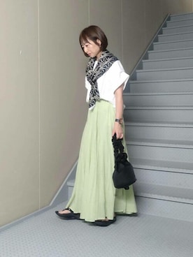 「SonnyLabel」｜「アイテム（スカート）」を使った、SonnyLabel WOMENさん（レディース・153cm）の夏コーディネート