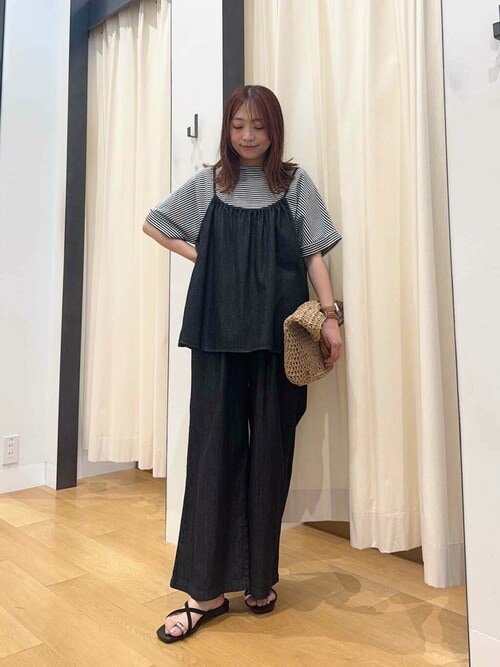セール】デニムキャミ×パンツセットアップ（セットアップ