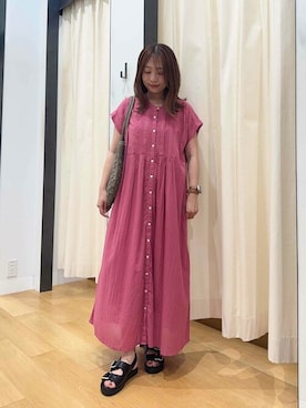 「URBAN RESEARCH Sonny Label（アーバンリサーチサニーレーベル）のアイテム（ワンピース/ドレス）」を使った、SonnyLabel WOMENさん（レディース・154cm）の夏コーディネート
