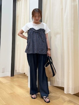 「URBAN RESEARCH Sonny Label（アーバンリサーチサニーレーベル）のアイテム」を使った、SonnyLabel WOMENさん（レディース・154cm）の夏コーディネート