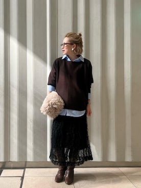 「寒い」｜junさん（レディース・156cm）の秋コーディネート