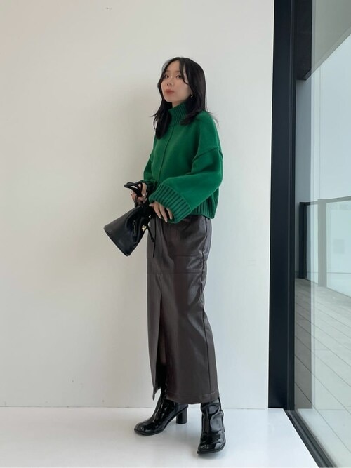 限定！値下げ！新品！PUBLIC TOKYO★ショートヘムフリンジニット PUBLIC TOKYO（パブリックトウキョウ）の「イレギュラーヘム