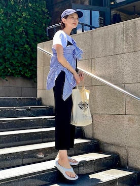 「Danner（ダナー）のアイテム（サンダル）」を使った、BILLY'S STAFFさん（レディース・166cm）の夏コーディネート