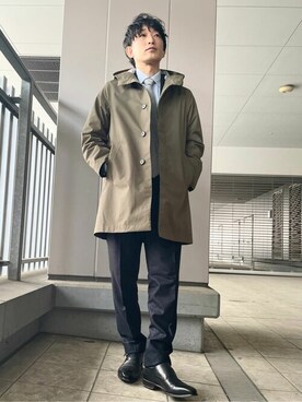 「ビジネススタイル」｜「アイテム（その他アウター）」を使った、umekiさん（メンズ・173cm）の秋コーディネート