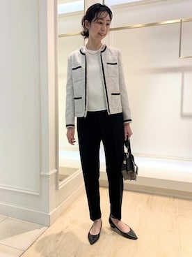 「LAURA DI MAGGIO（ローラディマッジオ）のアイテム」を使った、NOLLEY'Sさん（レディース・169cm）の冬コーディネート