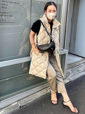 ◇【WEB限定】【TAION/タイオン】別注ダイヤキルトダウンジレを使った