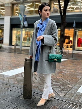 「#秋コーデ」｜「アイテム（その他アウター）」を使った、NOLLEY'Sさん（レディース・160cm）の秋コーディネート