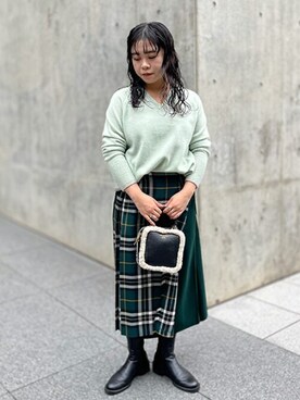 「#チェック」｜NOLLEY'Sさん（レディース・160cm）の秋コーディネート