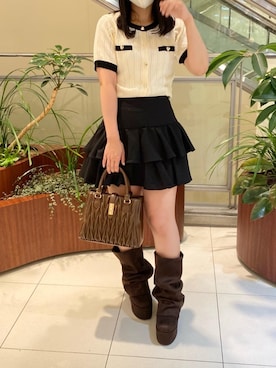 「MAJESTIC LEGON（マジェスティックレゴン）のアイテム」を使った、なおさん（レディース・153cm）の夏コーディネート