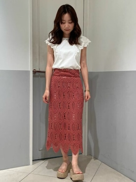 「アイテム（Tシャツ/カットソー）」を使った、JILLSTUARTさん（レディース）の夏コーディネート