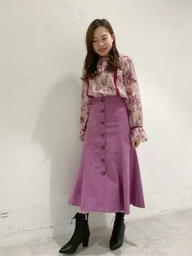 「アイテム（シャツ/ブラウス）」を使った、JILLSTUARTさん（レディース）の秋コーディネート