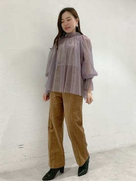 「アイテム（シャツ/ブラウス）」を使った、JILLSTUARTさん（レディース）の秋コーディネート