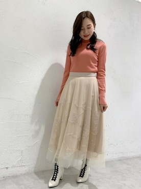 「アイテム（ブーツ）」を使った、JILLSTUARTさん（レディース）の秋コーディネート