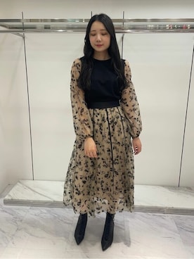 「アイテム（ブーツ）」を使った、JILLSTUARTさん（レディース）の秋コーディネート